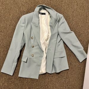 NEW Seafoam green Zara Blazer